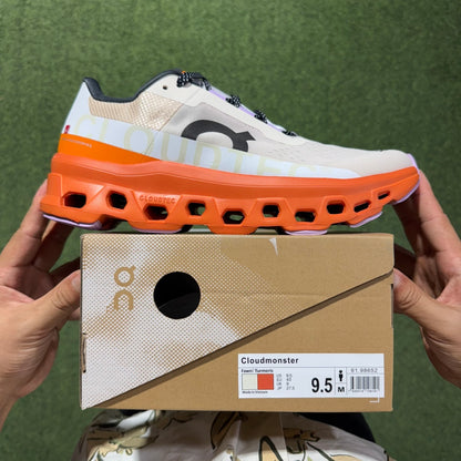 Cloudmonster White Orange