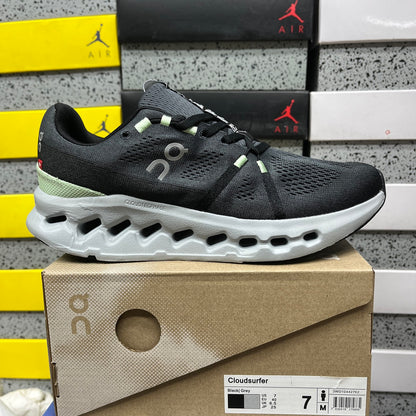 On Cloudsurfer Black Grey