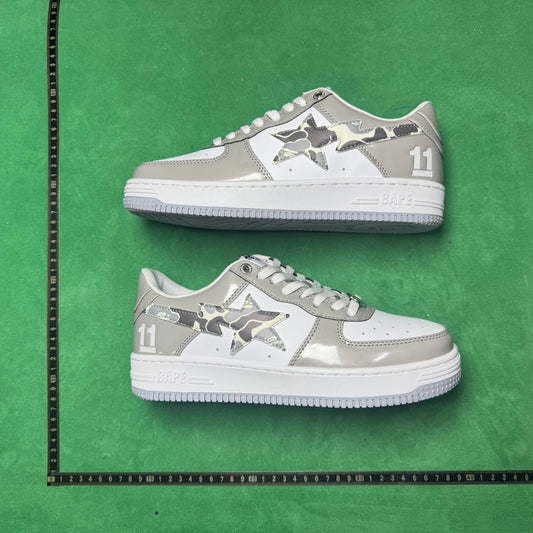Bape STA Low Grey and White