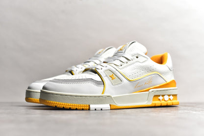 Trainer White and Orange
