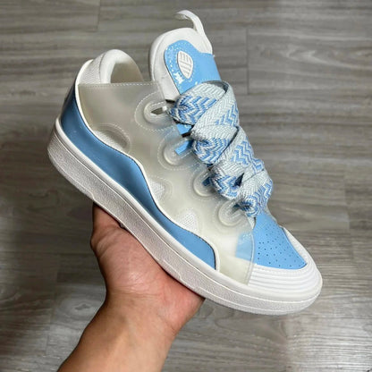 Curb Blue and White