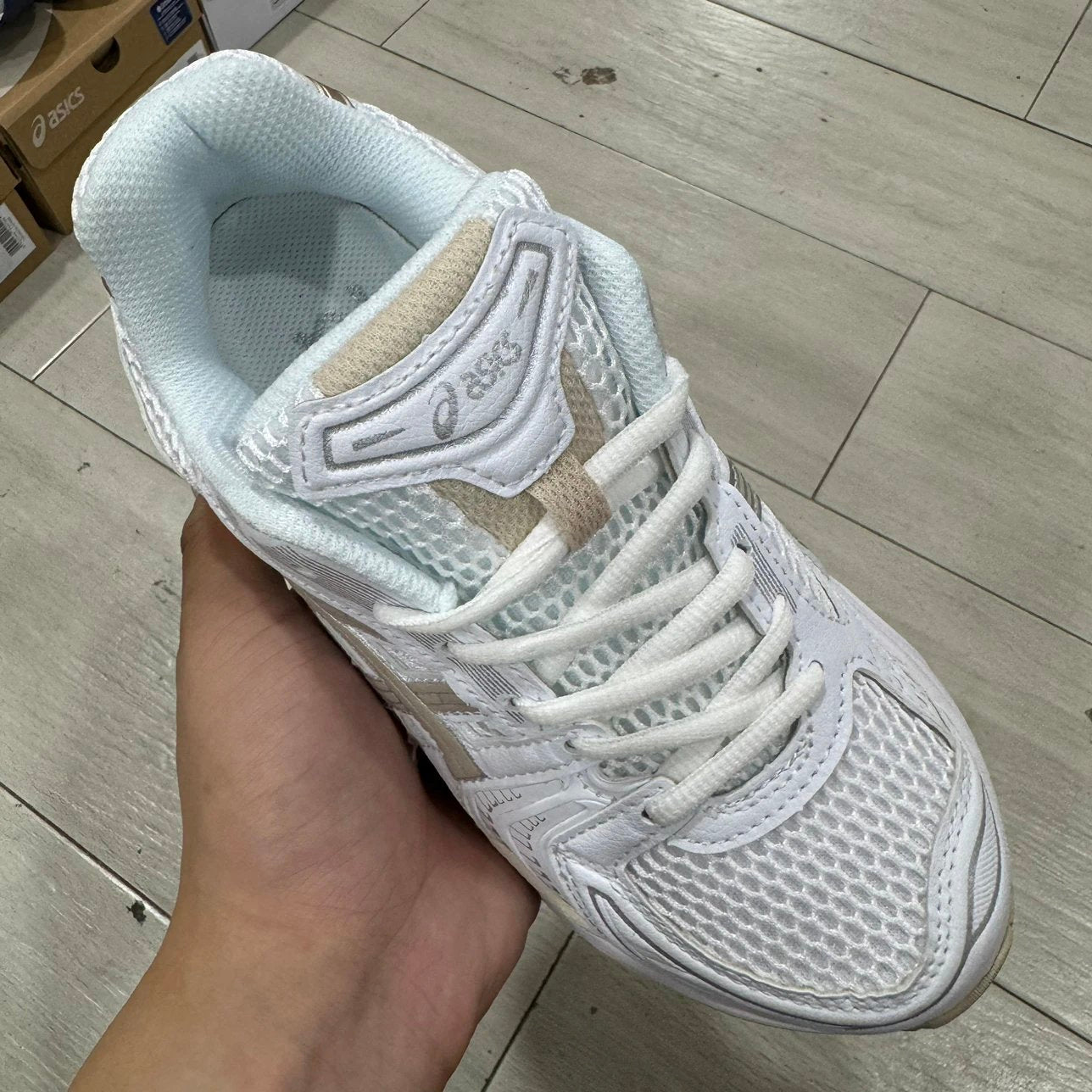 Kayano 14 White and Gold