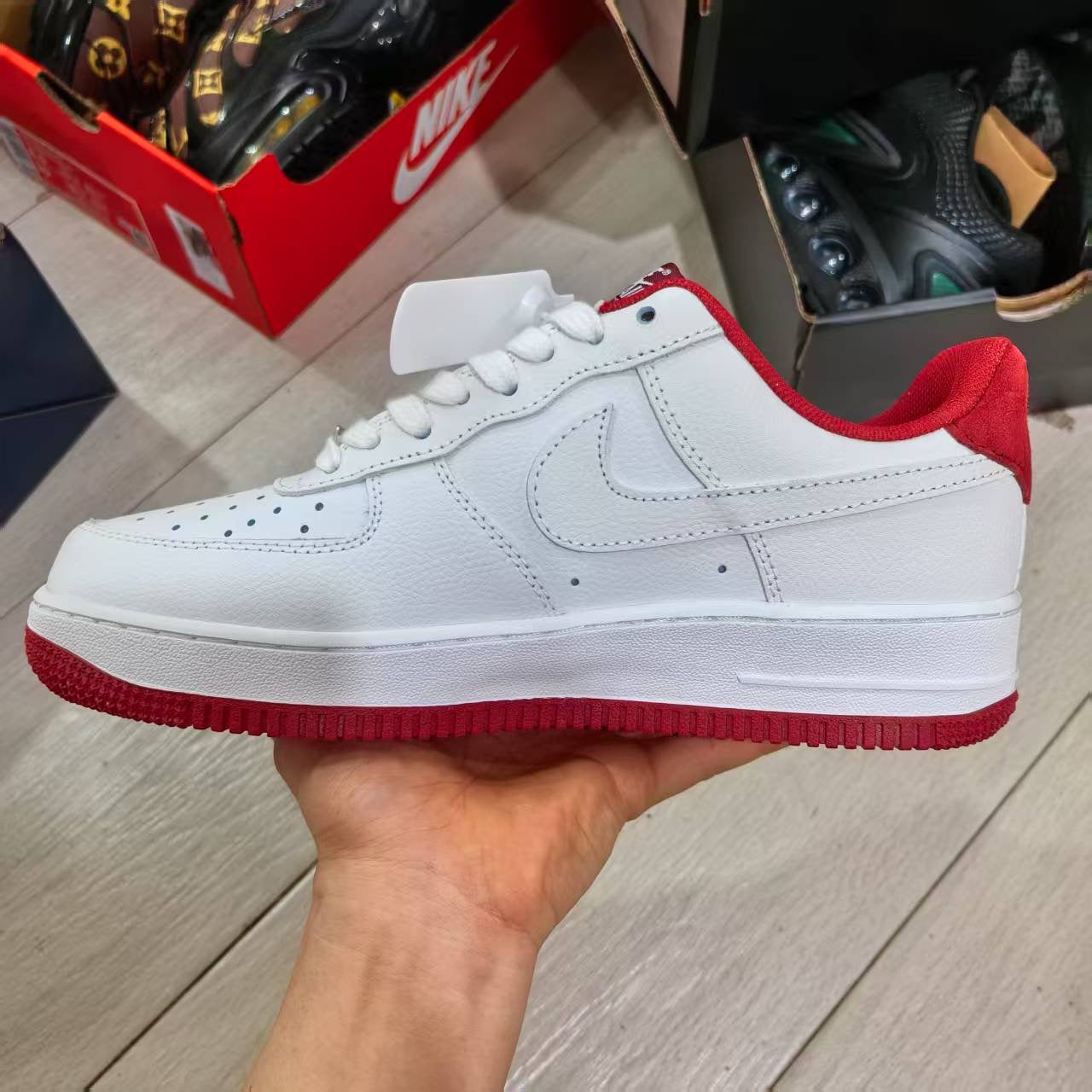 AF1 White and Red