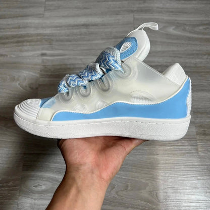 Curb Blue and White