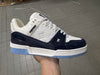 Trainer White and Navy Blue