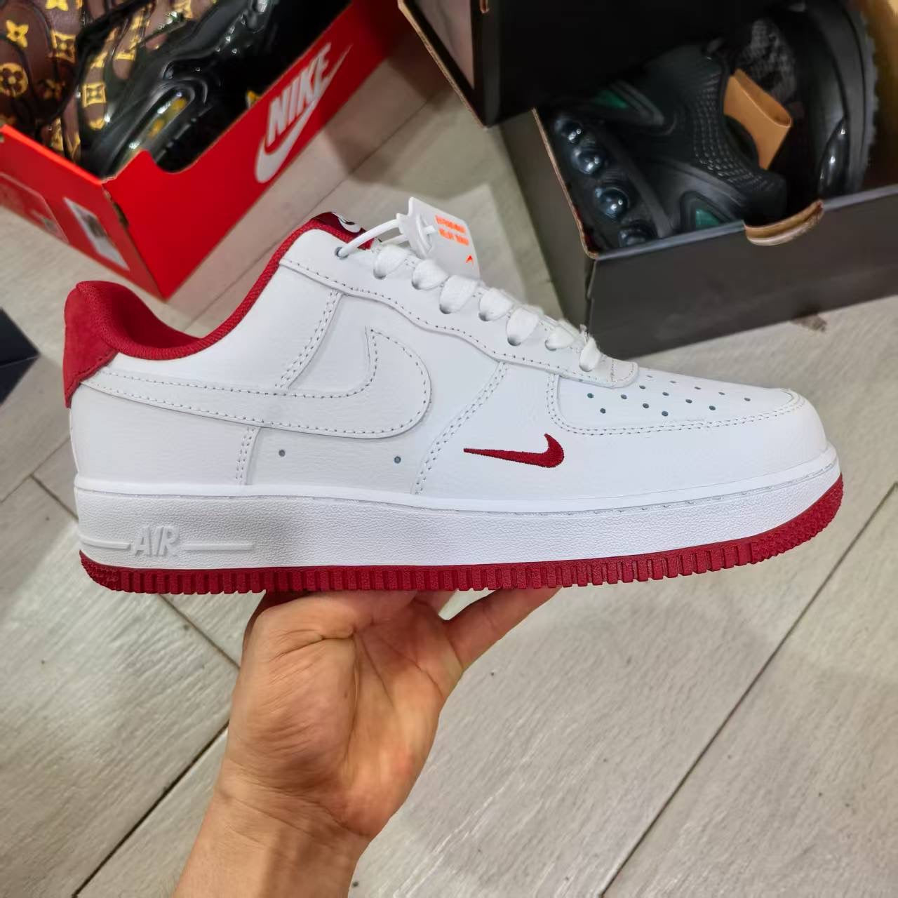AF1 White and Red