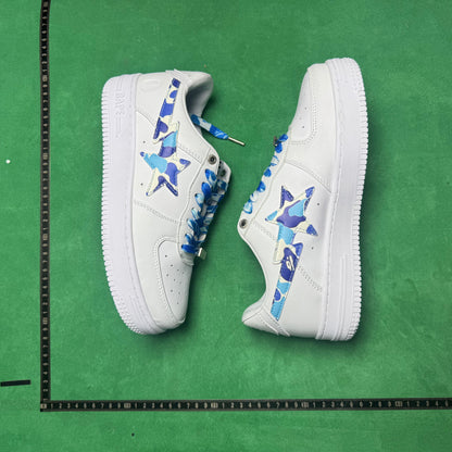 Bape STA Low White and Blue