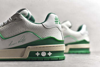 Trainer White and Green