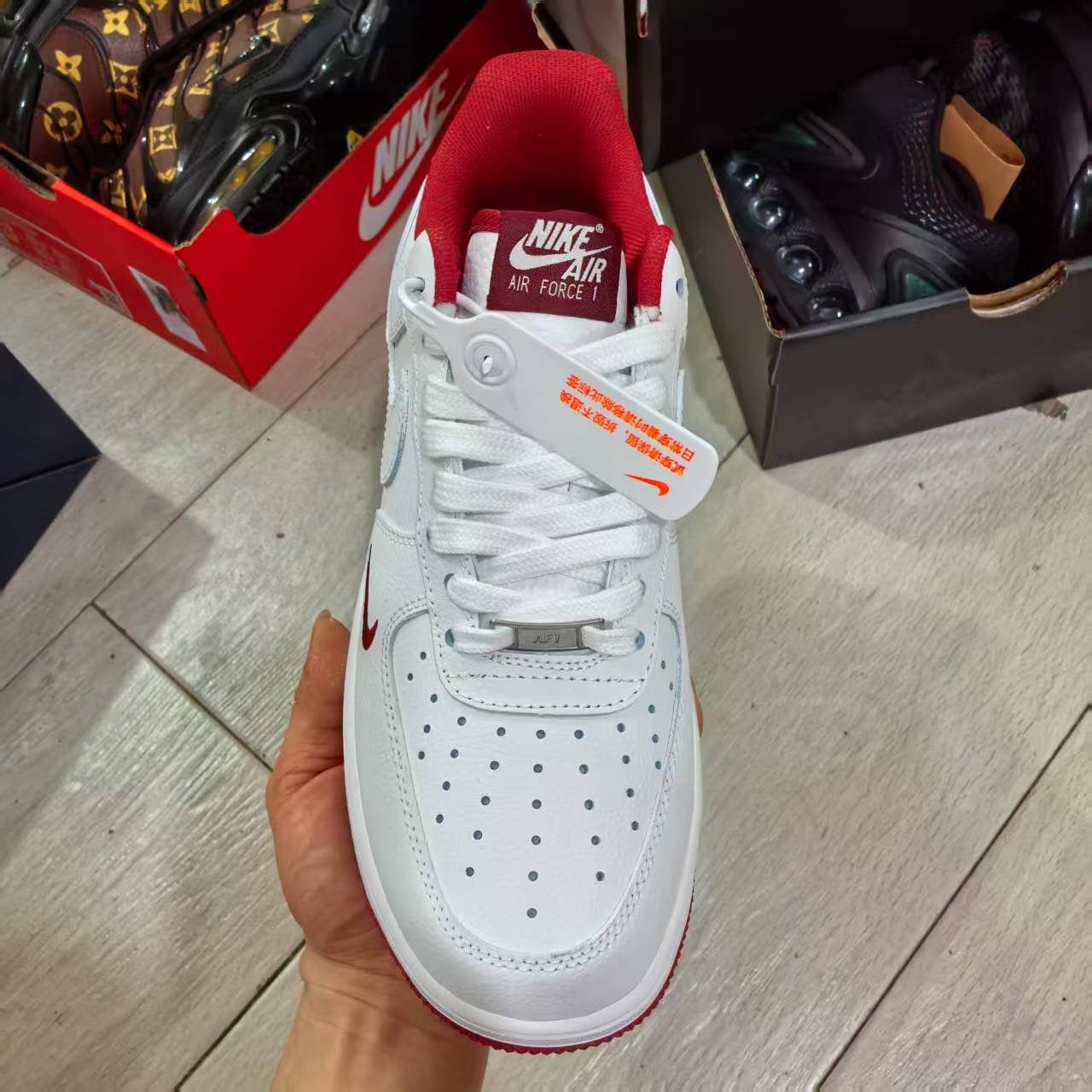 AF1 White and Red