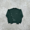 knit sweater-forest green