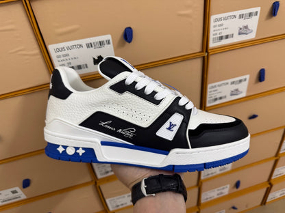 Trainer White and Blue