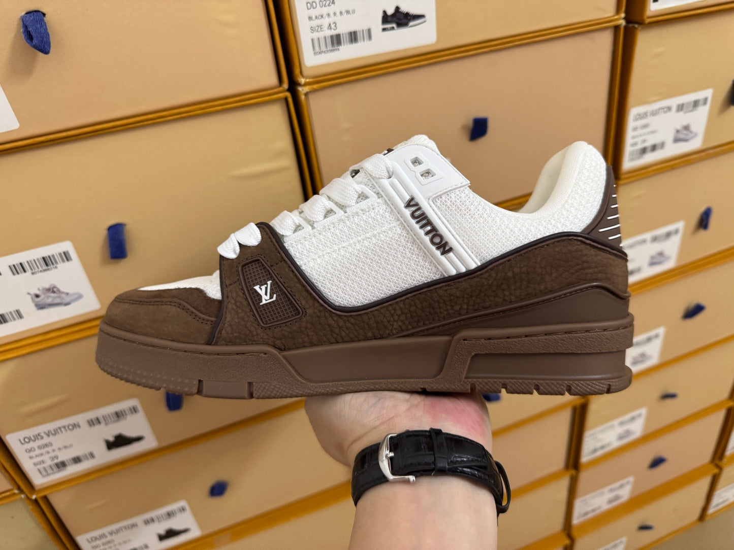 Trainer Brown and White