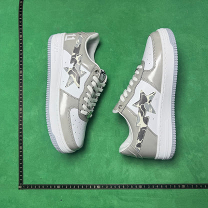 Bape STA Low Grey and White