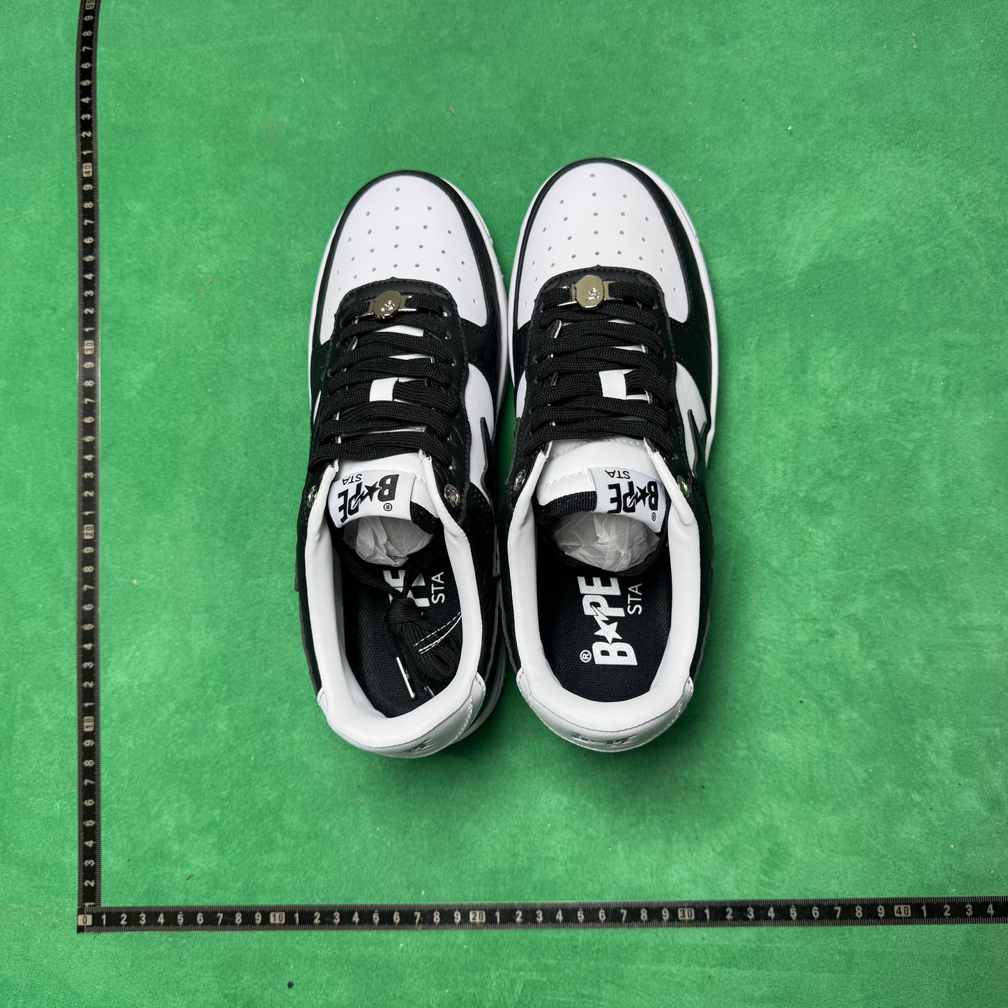 Bape STA Low Black and White
