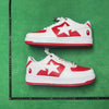 Bape STA Low White and Red