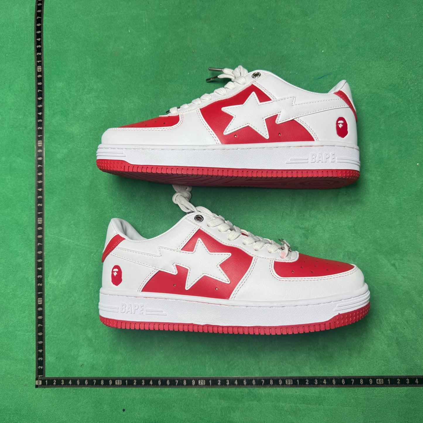 Bape STA Low White and Red