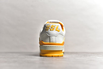 Trainer White and Orange