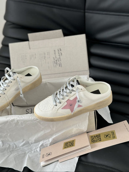 GDGS Super-Star Sabot Gum Sole Pink Star White Body