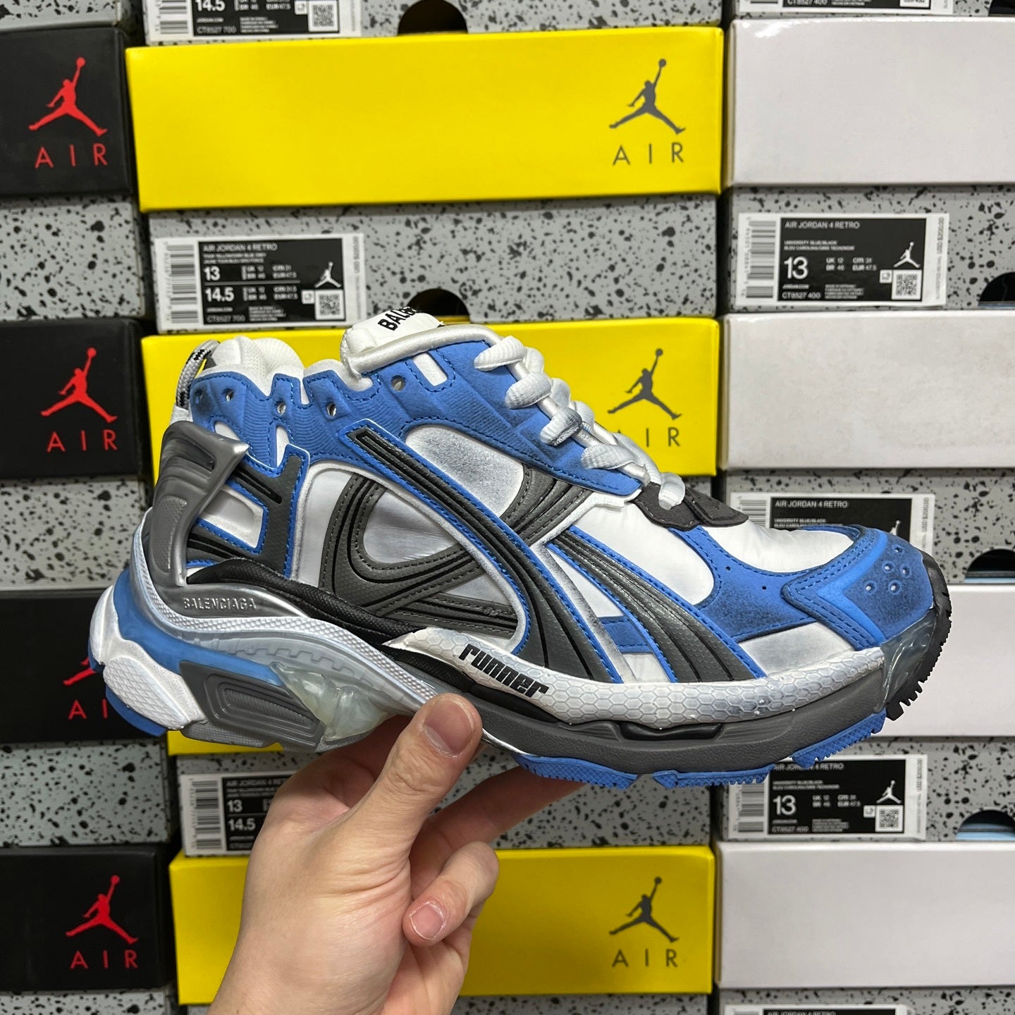 BLG Runner Grey/White/Blue