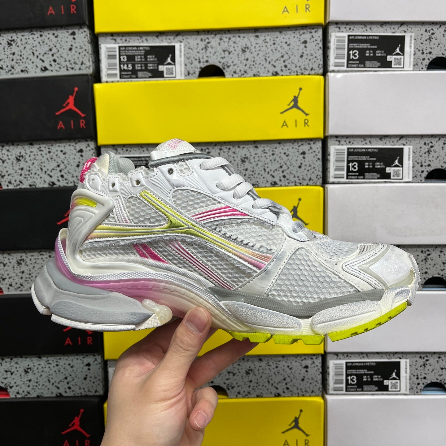 BLG Runner White/Pink/Yelow