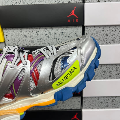 BLG Track Leather Free White Silver Multi