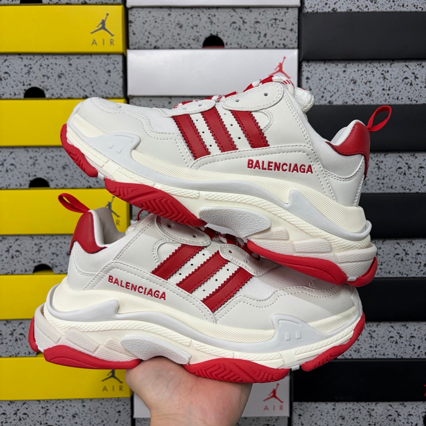 BLG Triple S x Adidas White/Red