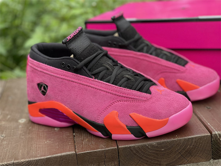 AJ14 Low Shocking Pink