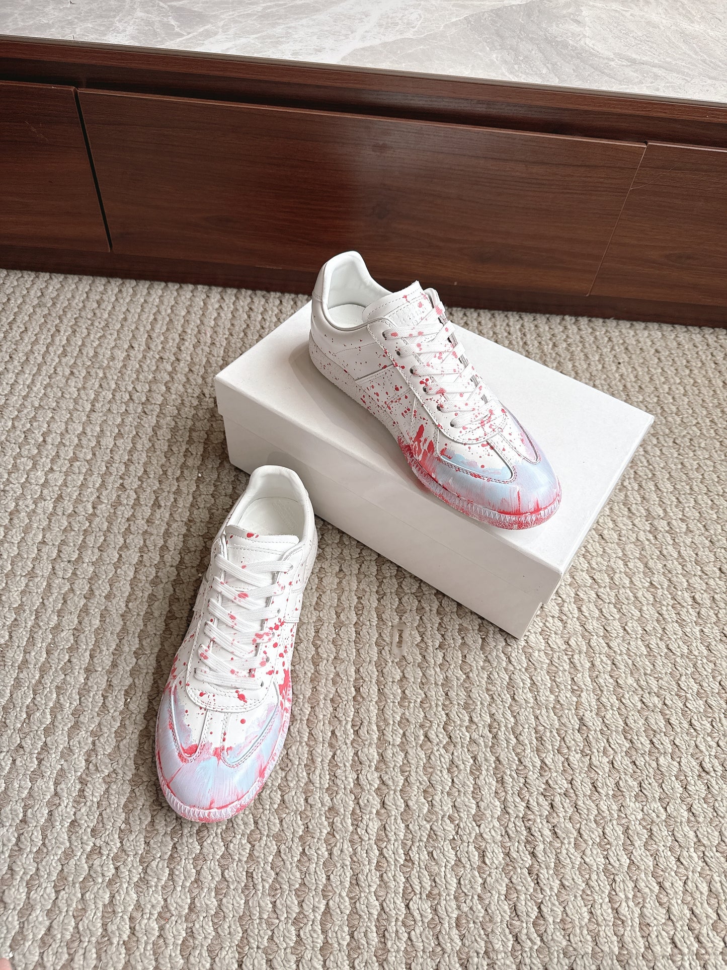 Maison Paint Pink LIght Blue Sole