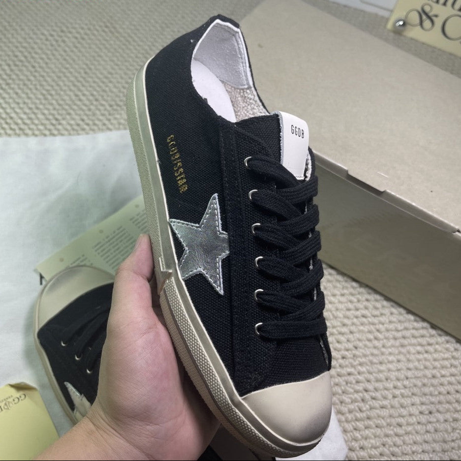 GDGS V-Star Black White Sole Silver Star