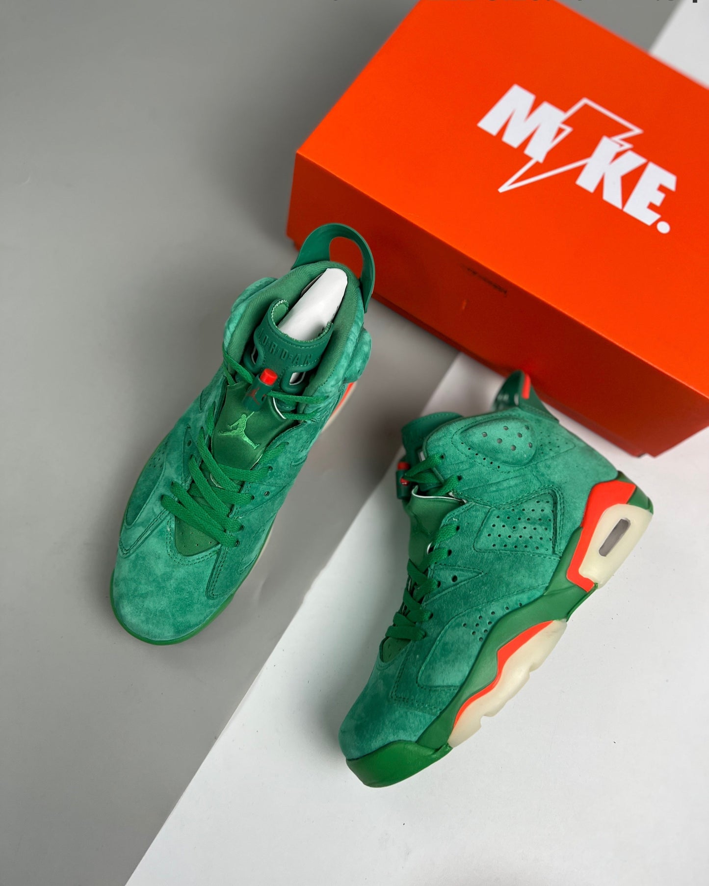 AJ6 Retro NRG Green Suede Gatorade