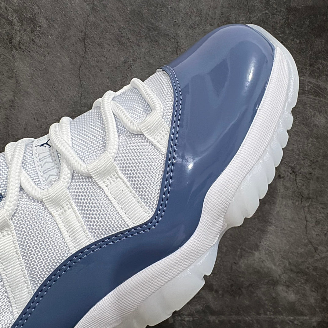 AJ11 Low Blue and White