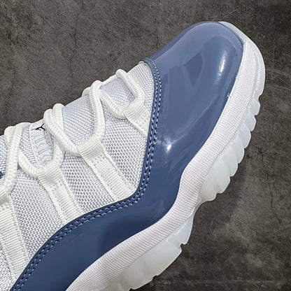 AJ11 Low Blue and White