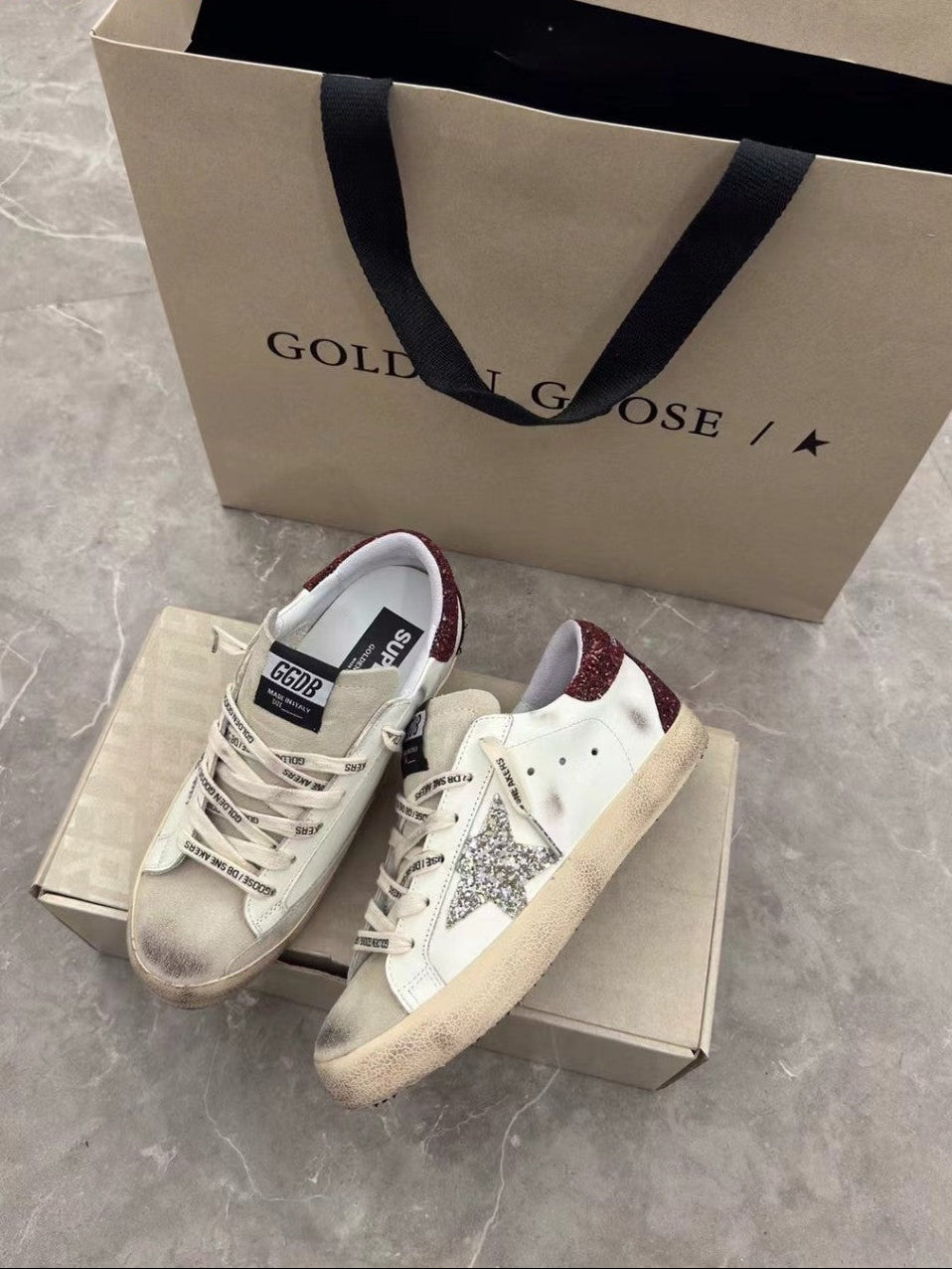 GDGS Superstar Red Back StarLight Gum Sole