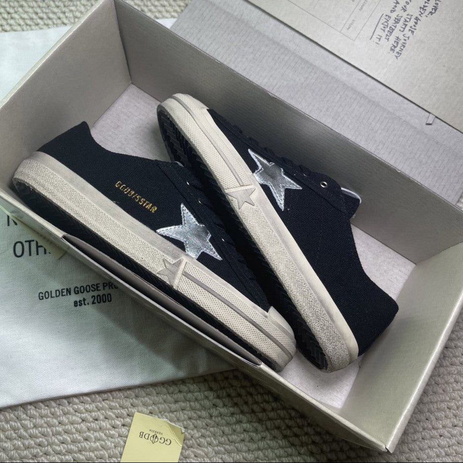 GDGS V-Star Black White Sole Silver Star