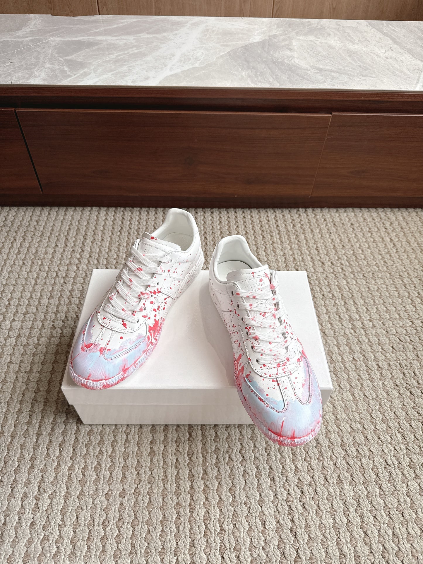 Maison Paint Pink LIght Blue Sole
