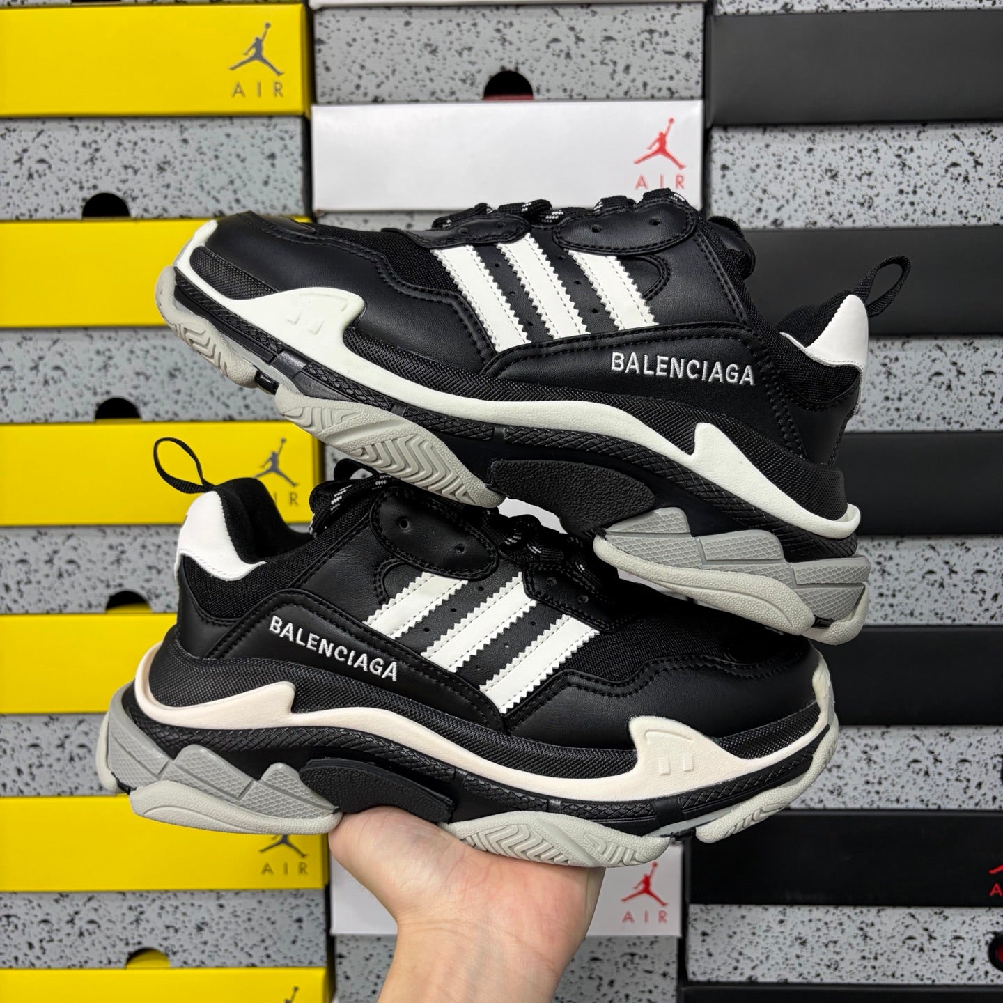 BLG Triple S x Adidas White/Black
