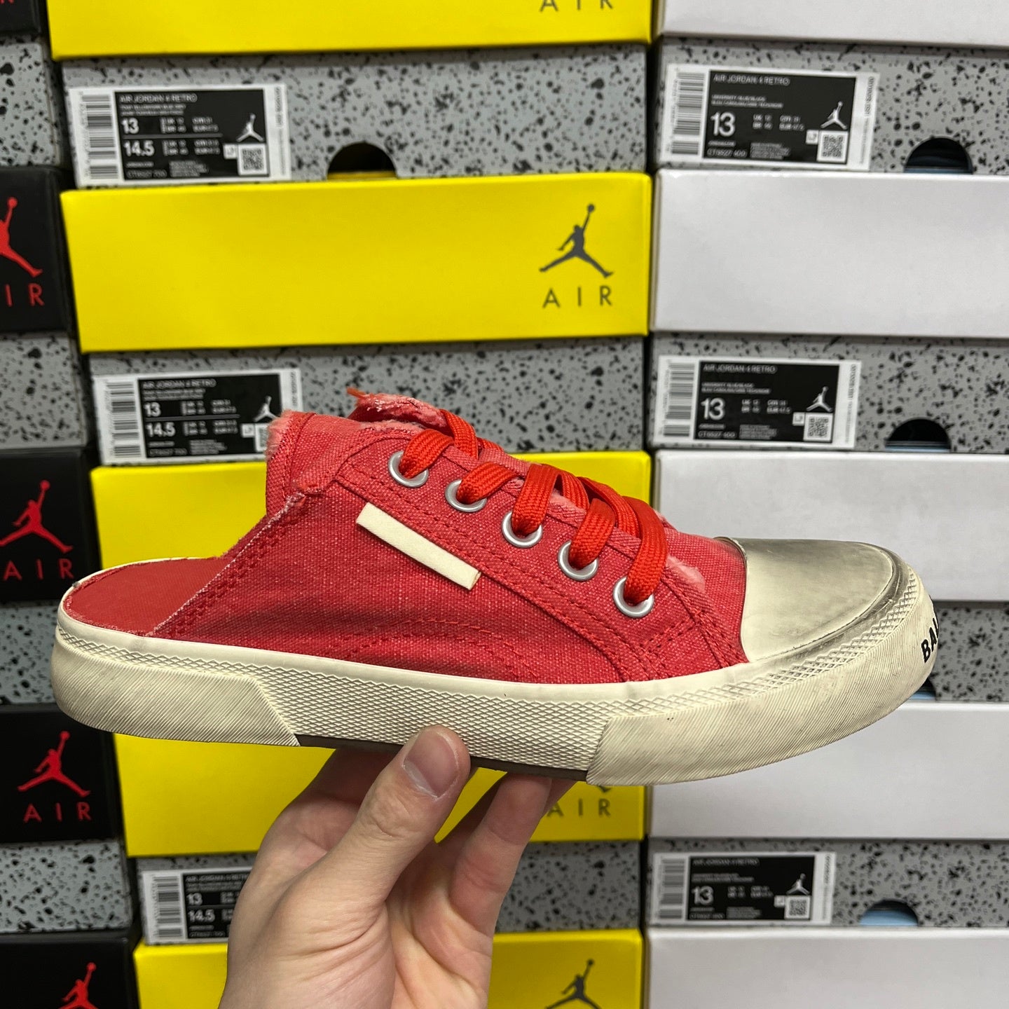 BLG Paris Mule Destroyed - Red