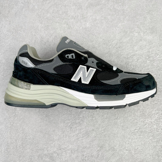 992 Black Grey Suede