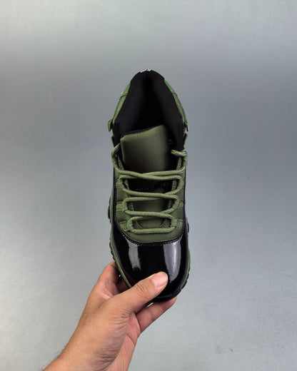 AJ11 Retro High Green and Black