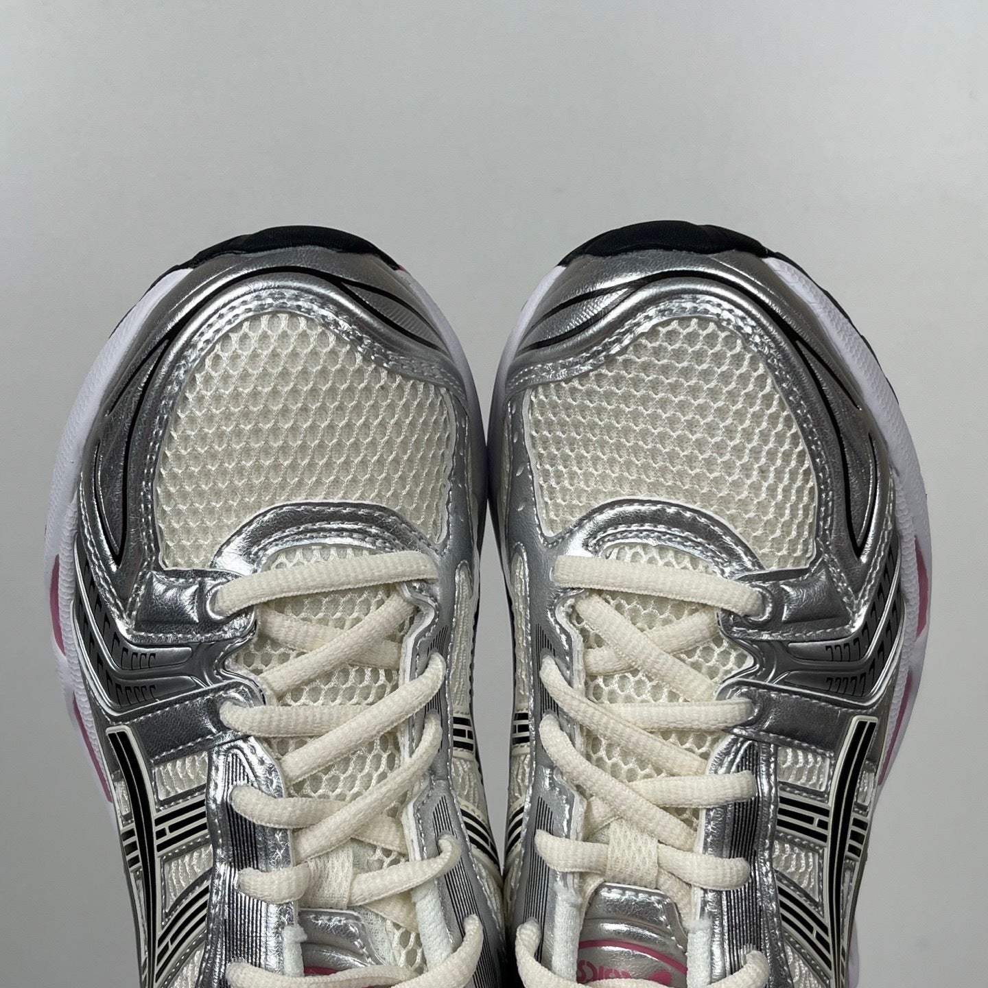 Kayano 14 White / Silver / Pink