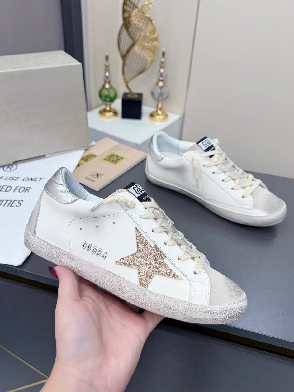 GDGS Superstar Silver Back Gold Lether White Body