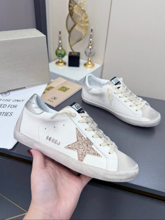 GDGS Superstar Silver Back Gold Lether White Body