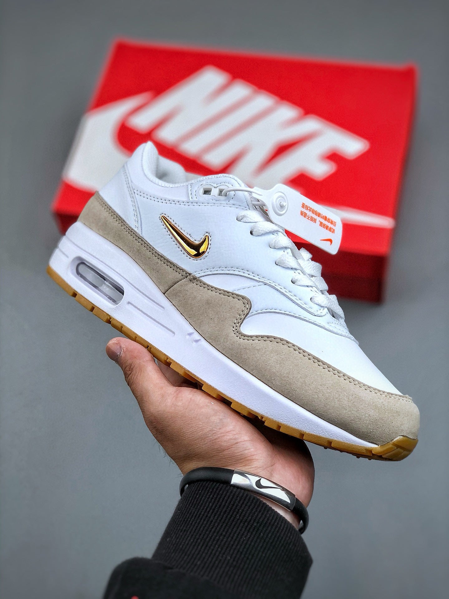 Air Max 1 Jewel White Gum