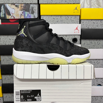 AJ11 Retro Black Barely Volt Dark Raisin