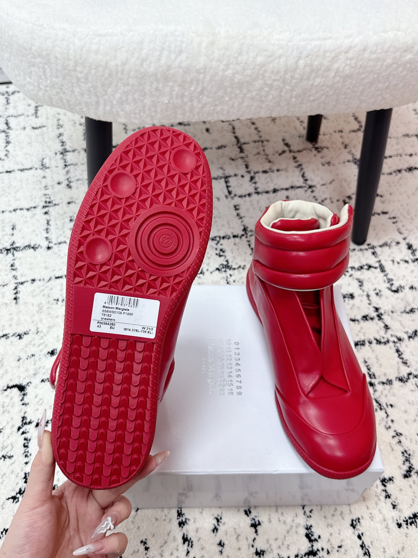 Maison High Red Lether