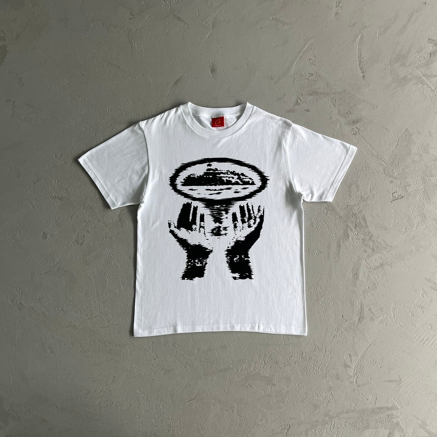 Alcatraz hand print t-shirt