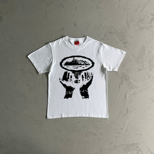 Alcatraz hand print t-shirt