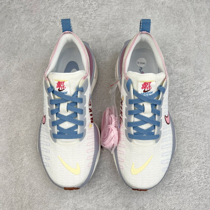 ZoomX Invincible Run Flyknit 3 Blue Whisper Soft Pink