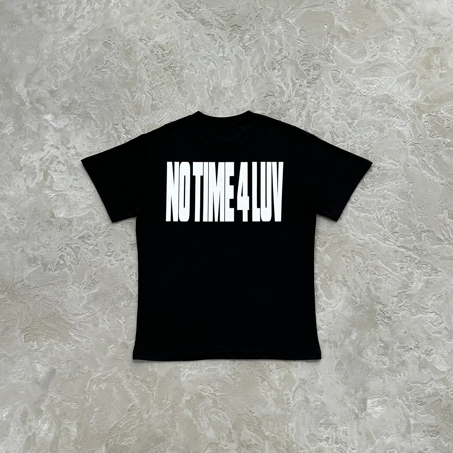 no time 4 luv tee-black