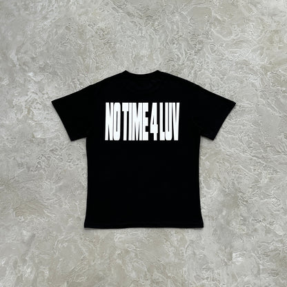 no time 4 luv tee-black